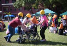 111年國家防災日地震避難掩護訓練在花蓮登場 蔡英文總統及徐榛蔚縣長親臨視察
