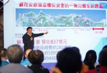 立委傅崐萁城隍廟前廣場 分享建設成果與城市發展願景