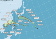 海葵颱風移動路徑恐影響台灣 花蓮縣政府籲請農友加強防颱措施並注意自身安全