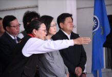 【0403花蓮大地震】縣長徐榛蔚陪同總統蔡英文視察災情 籲請中央共同協助災後重建花蓮