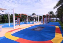 縣長徐榛蔚會勘關心太平洋公園成人體健區及步道進度 工程近完工預計年底啟用