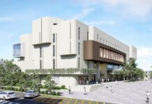 花蓮縣長徐榛蔚會勘新建圖書館工程 完成主結構灌漿預計明年底啟用文化新地標
