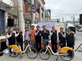 花蓮縣首波YouBike公共自行車於光復鄉上路 縣府感謝微笑單車公司公益捐助